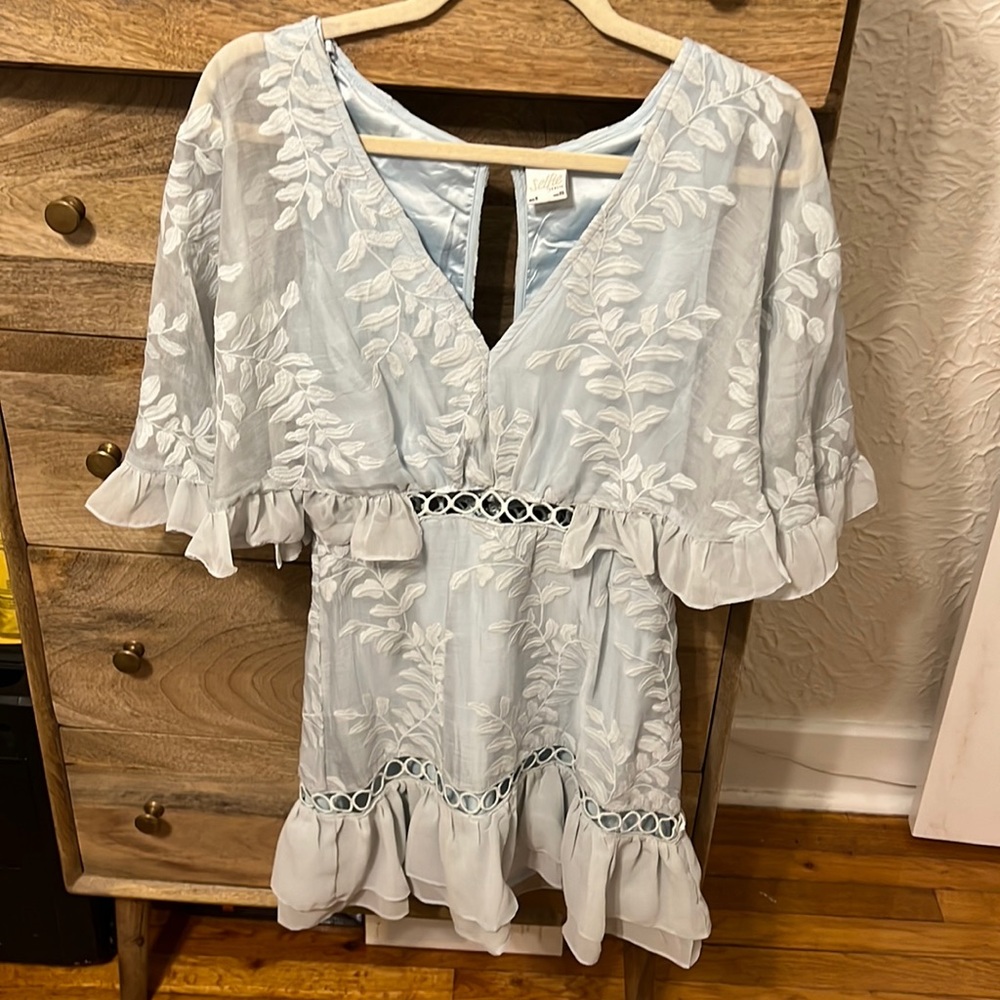 Selfie leslie light blue dress